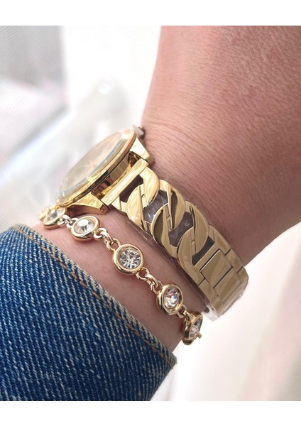 6 Renk Seçenekli Çelik Kadın Kol Saati+Bileklik Hediye modelleri