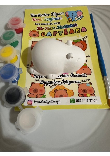 Capybara Figürlü Taş Boyama 3D Eğitici Boyama fiyatları