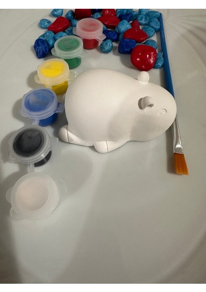 Capybara Figürlü Taş Boyama 3D Eğitici Boyama fırsatları