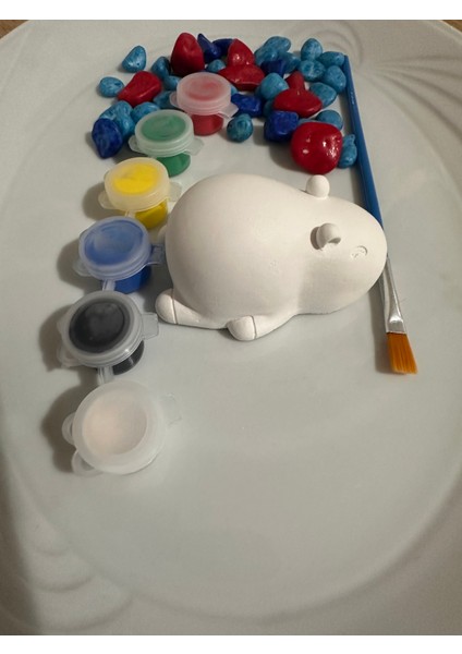 Capybara Figürlü Taş Boyama 3D Eğitici Boyama indirimleri