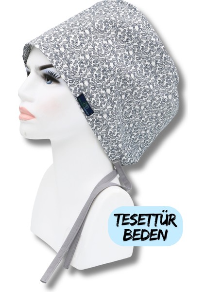 Tesettür Beden Lacivert Minik Şallar Bone Doktor Hemşire Sağlıkçı Hastane Bonesi