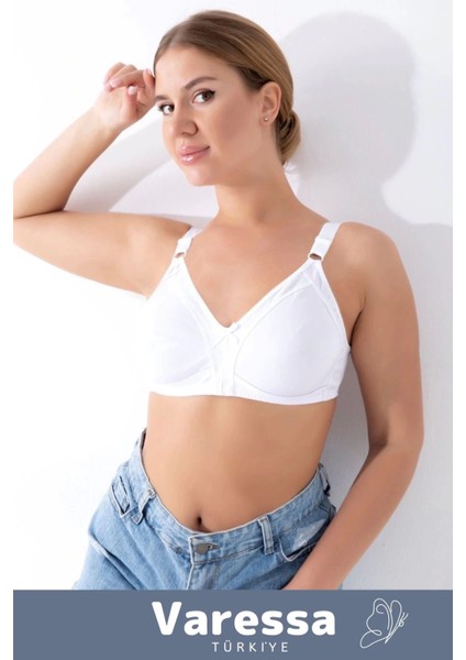 Özel Üretim Yeni Sezon Günlük Kullanım Rahat Şık Kadın Zarif Beyaz Dikişsiz Toparlayıcı Sütyen