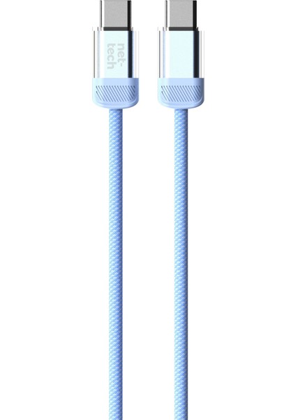 Mavi 1 M Type-C To Type-C 60W Hızlı Şarj Kablosu – For iPhone 15/16 Pro Max & MacBook & iPad Uyumlu