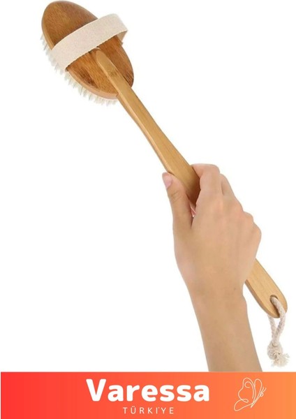 Özel Üretim %100 Doğal Selülit Önleyici Yumuşak Vücut Masaj At Kılı Saplı Uzun Banyo Duş Fırçası fiyatları