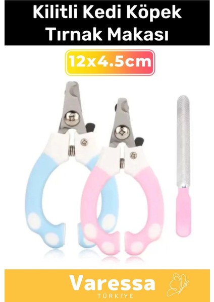 Özel Üretim Güvenlik Kelepçeli Pratik Taşınabilir Evcil Hayvan Kilitli Kedi Köpek Tırnak Makası