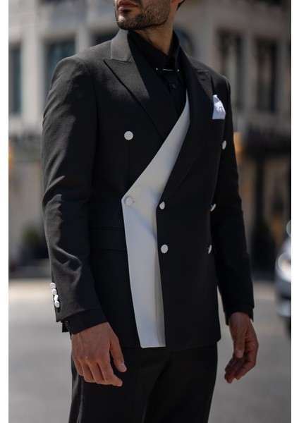 Kırlangıç Yaka Özel Tasarım Slim Fit Takım Elbise indirimleri