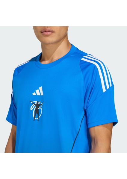 Erkek Mavi T-shirt JB TR JSY JX6297 indirimleri