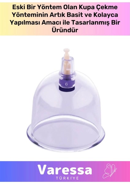 Premium Üretim Özel Kaliteli Kullanışlı Series Çatlak Vakumlu 6 Numara Hacamat Kupası 10 Adet fiyatları