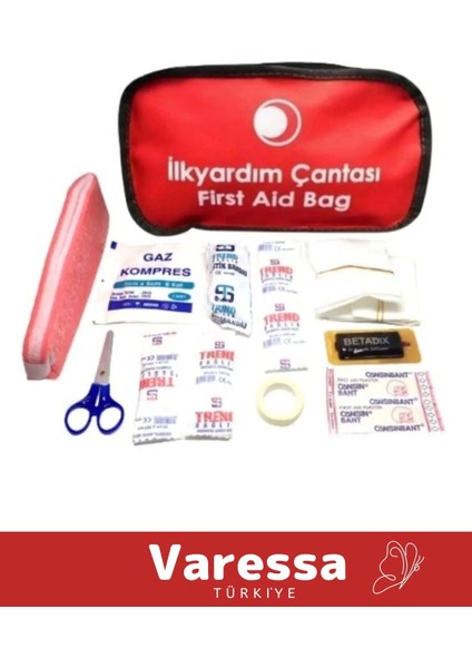 Premium Özel Üretim Acil Müdahale Ev Iş Yeri Araba Okul Deprem Ecza Ilk Yardım Bez Çantalı Set modelleri