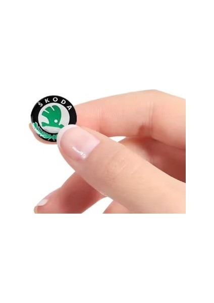Skoda Octavia Kodiaq Fabia Superb Kamiq Karoq Kumanda Logo Yeti 14 mm 4 Adet fiyatları
