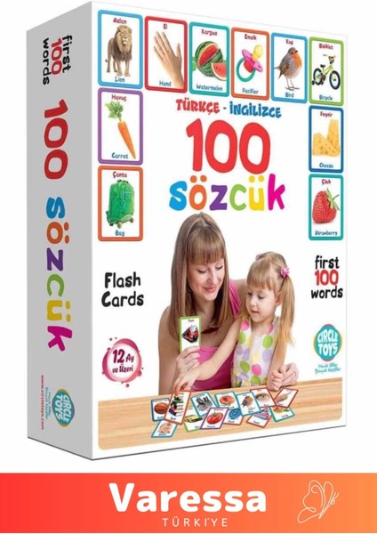 Yeni Oyun Serisi Zeka Geliştirici Yabancı Dil Eğitici Çocuk Ilk 100 Sözcük Ingilizce Türkçe Kartlar modelleri