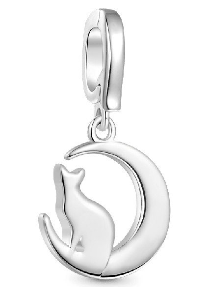 Cadılar Bayramı Siyah Kedi Charm, 925 Ayar Gümüş fiyatları
