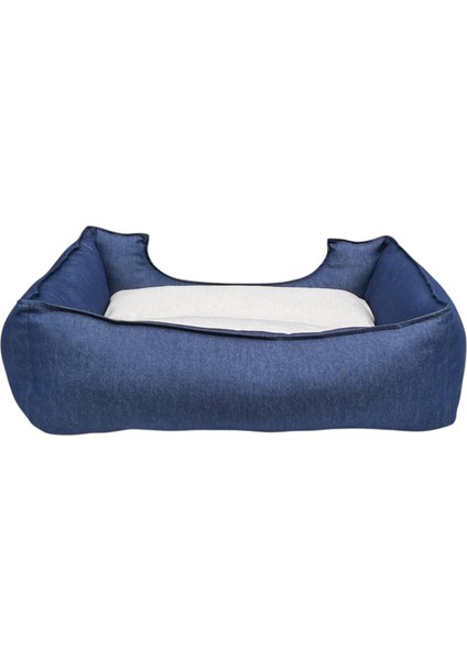 , Lacivert-Krem-Köpek Yatakları ,kedi Yatakları,gabardin Kumaş,yıkanabilir,yastıklı modelleri