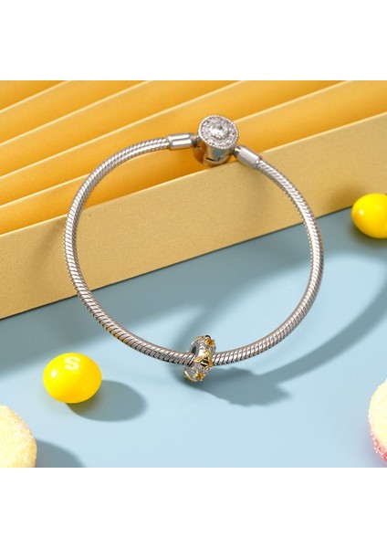 Dans Eden Bal Arıları Stoper Charm, 18K Altın Kaplama 925 Ayar Gümüş fırsatları