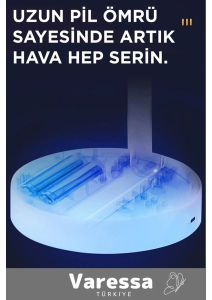 Özel Sessiz 3 Kademe Hafif Kablosuz 1200MAH Pervaneli Taşınabilir USB Şarjlı Masa El Fanı Vantilatör fırsatları