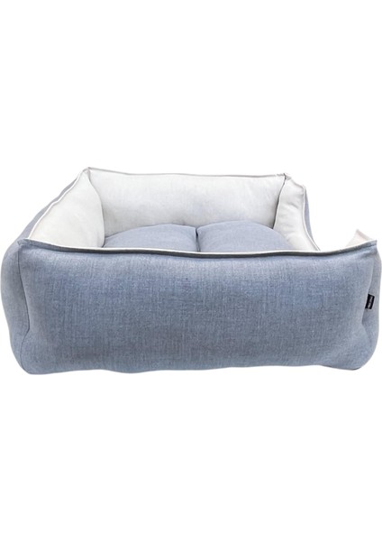 , Gri-Krem-Köpek Yatakları,kedi Yatakları,gabardin Kumaş,yıkanabilir,yastıklı modelleri