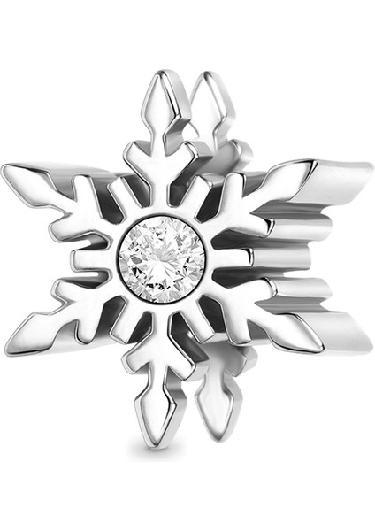 Kar Tanesi Charm, 925 Ayar Gümüş
