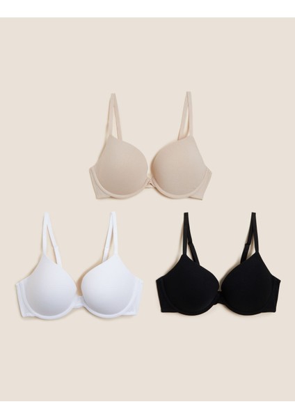 3pk Cotton PushUp