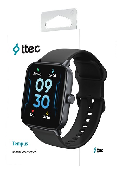 Tempus 46 mm Tft Ekranlı Dikdörtgen Kasa Akıllı Saat