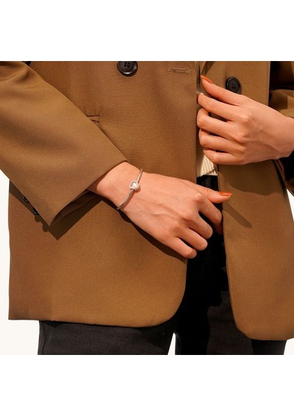 Renk Değiştiren Açık Pembe Kalp Charm, 925 Ayar Gümüş indirimleri