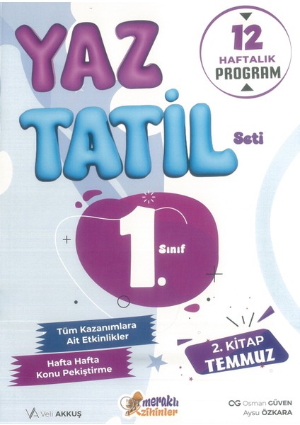 1. Sınıf Tatıl Setı - 1. Sınıftan 2. Sınıfa Geçenler Için Meraklı Yayınları Tatil Kitabı – Küçük Ejderha 10 Kıtap Okuma Seti