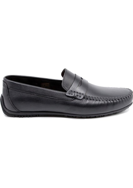 Hakiki Deri Siyah Mokasen Loafer Erkek Ayakkabı 23314