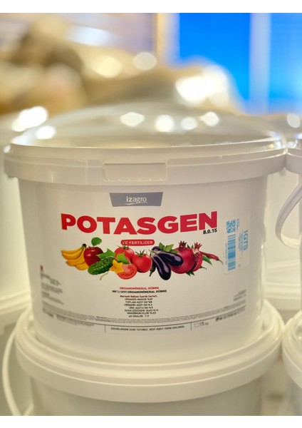 Potasgen Sıvı Potasyum Içerikli | Şişirici ve Renklendiric | Jel Gübre 15 kg