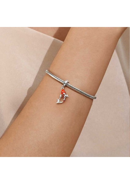 Şans Balığı Charm, 925 Ayar Gümüş