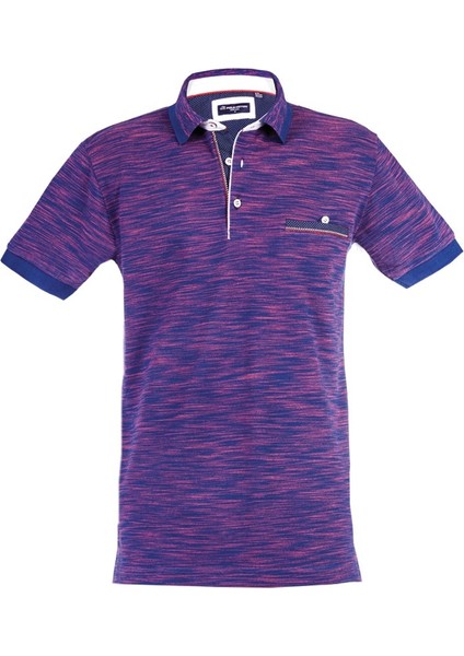 Polokoton %100 Pamuk Lacivert Oranj Renk Polo Yaka Iki Renkli Özel Pike Cepli T-Shirt fiyatları