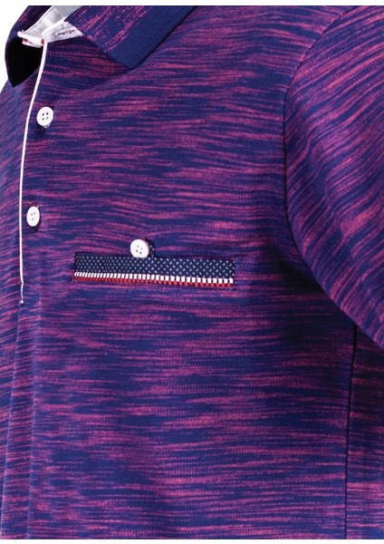 Polokoton %100 Pamuk Lacivert Oranj Renk Polo Yaka Iki Renkli Özel Pike Cepli T-Shirt fırsatları