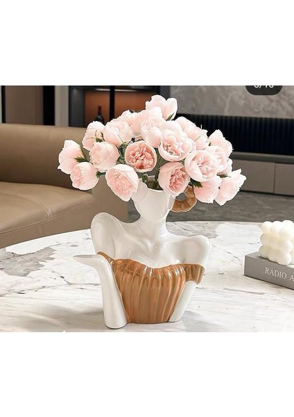 Kadın Figürlü Dekoratif Vazo