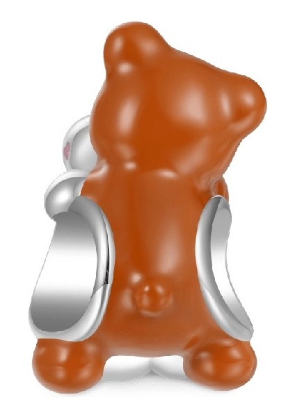 Tavşan Kucaklayan Küçük Ayı, Dostluk Charm, 925 Ayar Gümüş fiyatları