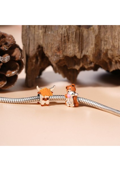 Tavşan Kucaklayan Küçük Ayı, Dostluk Charm, 925 Ayar Gümüş modelleri