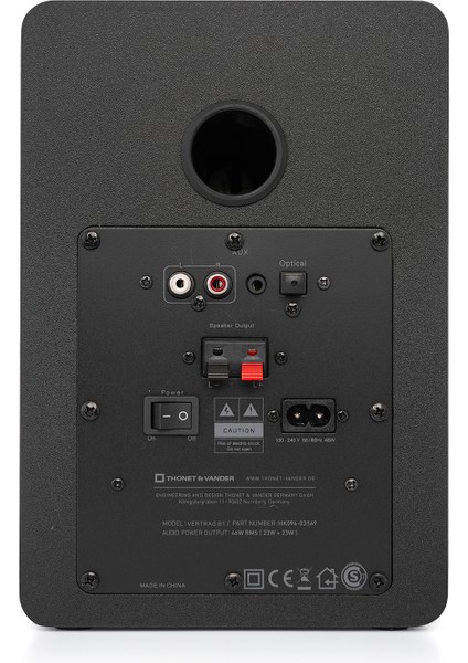 Vertrag Gen2 80W Rms Hoparlör 2.0 Bluetooh 5.0 Rca Optik Siyah Renk