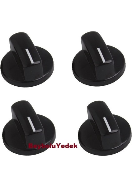 Bosch Uyumlu Ocak Düğme Takım , Set Üstü Ocak Düğmesi Siyah Renk