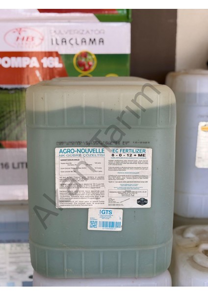Agro - Nouvelle 5-0-16+Me Üre ve Fosfat Içerikli Nk Gübresi 20 Litre