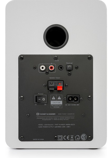 Vertrag Gen2 80W Rms Hoparlör 2.0 Bluetooh 5.0 Rca Optik Beyaz Renk