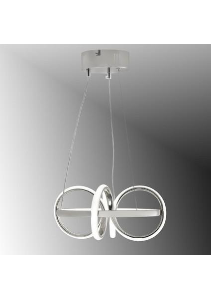 TT003-KR Tt Aydınlatma Sarmal Modeli Krom Kaplama LED Avize