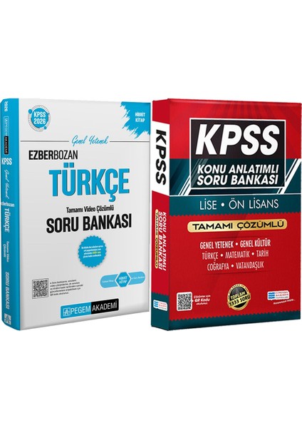 2026 Kpss Genel Yetenek Genel Kültür Ezberbozan Türkçe Çözümlü Soru - Lise Önlisans Konu Ant. Soru