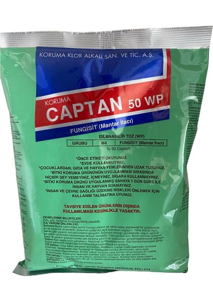 Captan Sebze Bağ Bahçe ve Çiçekler Için Mantar Ilacı 400 gr