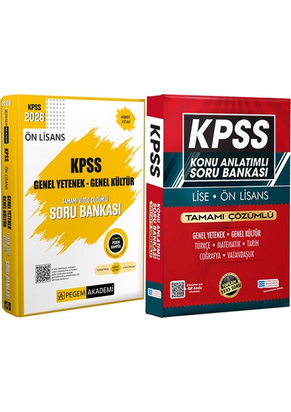 2026 Kpss Ön Lisans Soru Bankası Video Çözümlü - Lise Önlisans Konu Ant. Soru