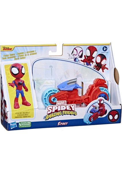 F6777 Spidey ve Inanılmaz Arkadaşları - Motorsiklet ve Figür +3 Yaş.gzpxt