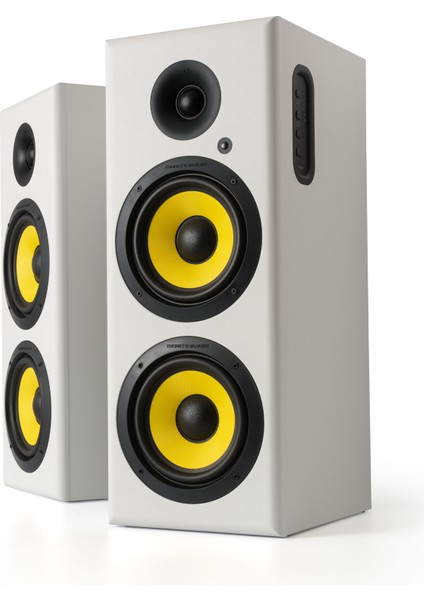 Hoch 120W Rms Hoparlör 2.0 Sinema Bluetooh 5.3 Rca Optik Uzaktan Kumanda Beyaz Renk