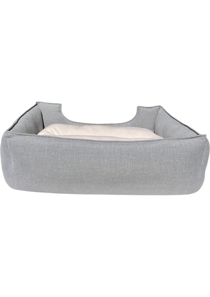 , Gri-Krem-Köpek Yatakları,kedi Yatakları,gabardin Kumaş,yıkanabilir,yastıklı modelleri