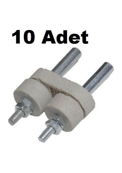 10 Adet Ocak Cihaz Fişi , Fırın Ütü Arka Taşı Klemens , Fırın Dip