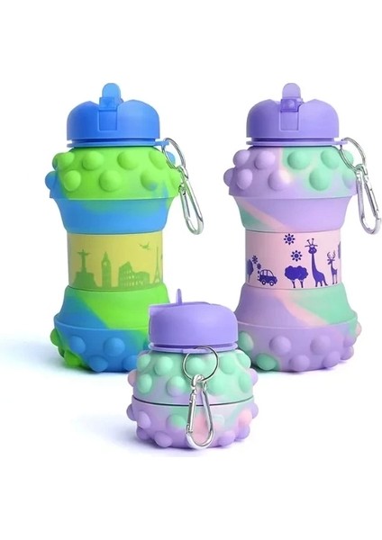 Pop-It Detaylı Akordiyon Su Şişesi modelleri