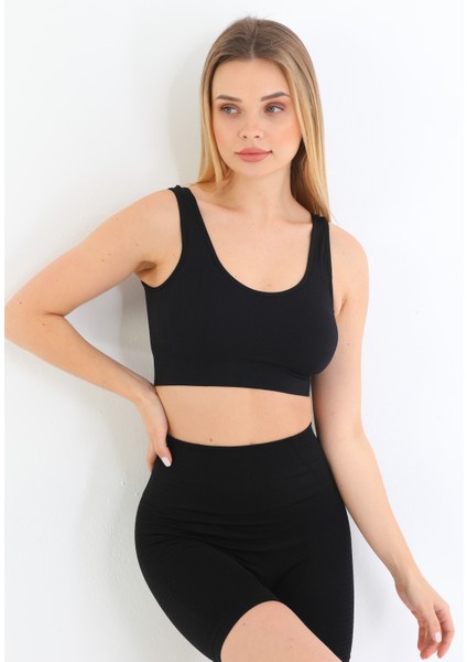 Murays Form Angel 3 Lü Kadın Kalın Askılı Pedli Crop Büstiyer modelleri