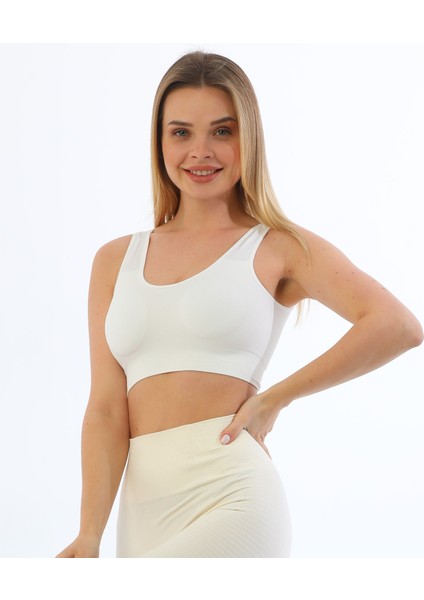 Murays Form Angel 3 Lü Kadın Kalın Askılı Pedli Crop Büstiyer fırsatları