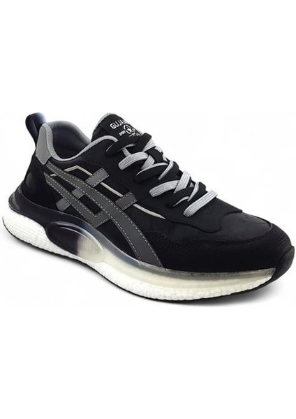 502-2 Erkek Sneaker Spor Ayakkabı-Siyah