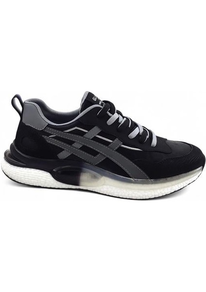 502-2 Erkek Sneaker Spor Ayakkabı-Siyah